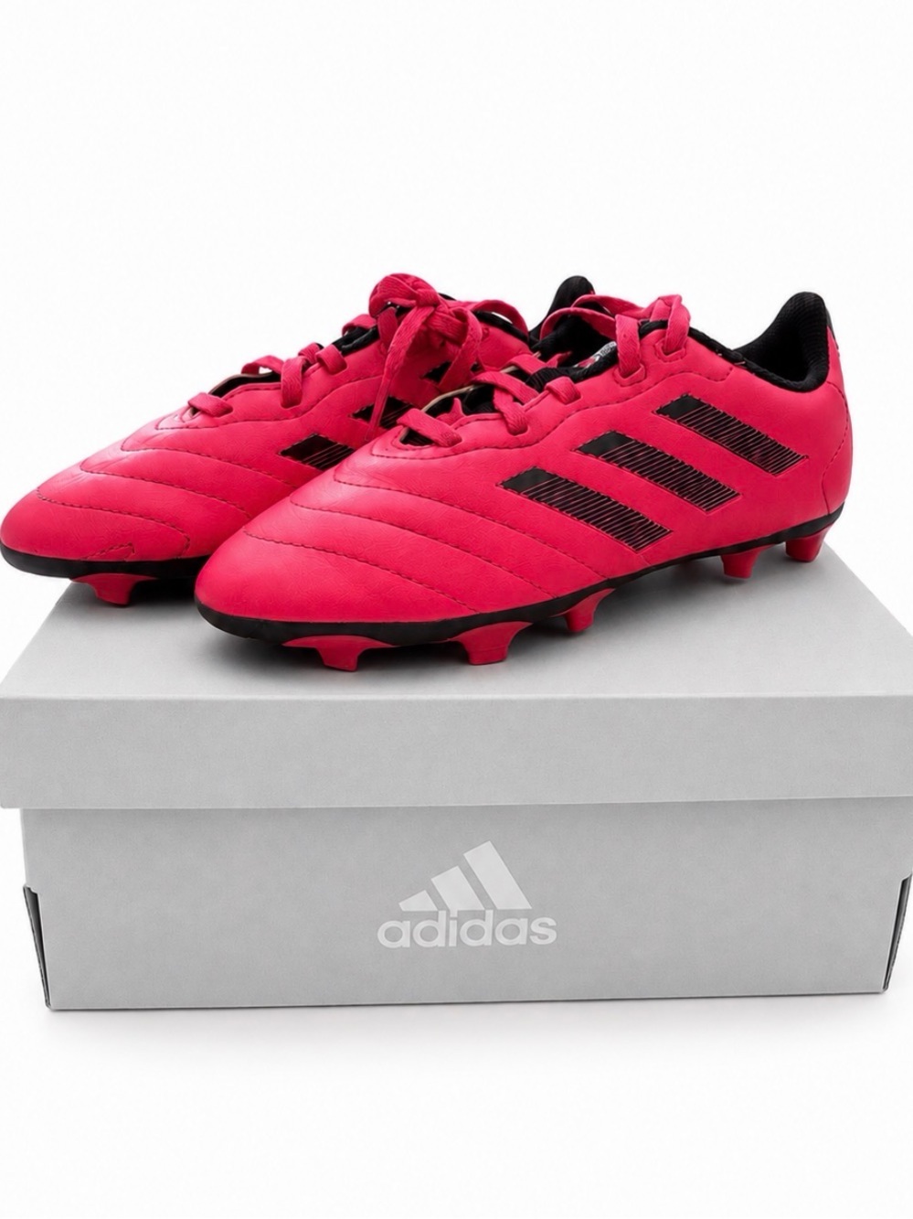 adidas Kids Hot Pink and Black Soccer Cleats